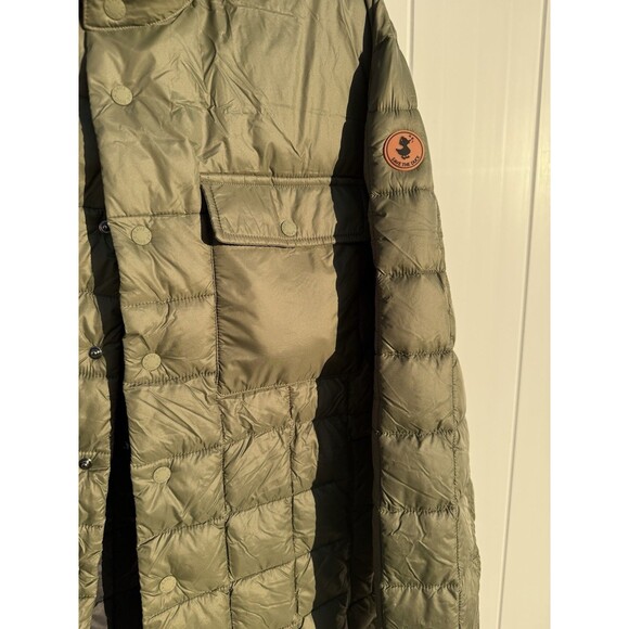 NWT Save The Duck Men's Quilted Titan Dusty Olive Shirt Jacket OEKO-TEX Large - Picture 12 of 16